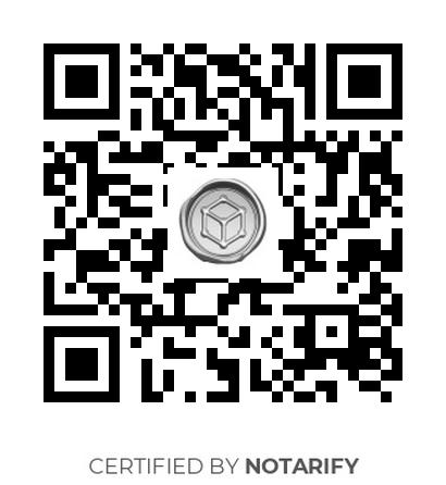 Certificato notarizzazione su blockchain